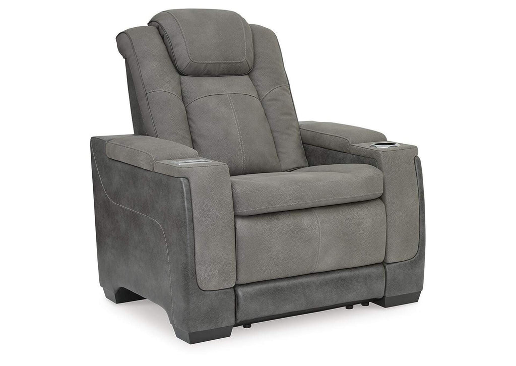 Next-Gen Durapella Power Recliner angled view