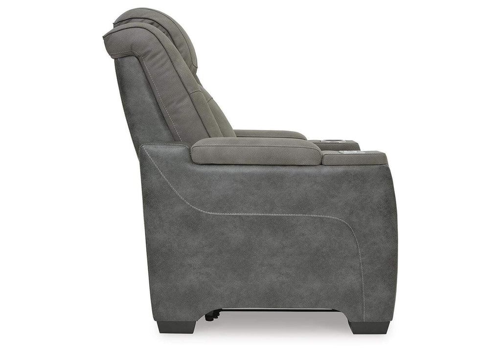 Next-Gen DuraPella Dual Power Recliner with Storage Arms in Slate — detail 6