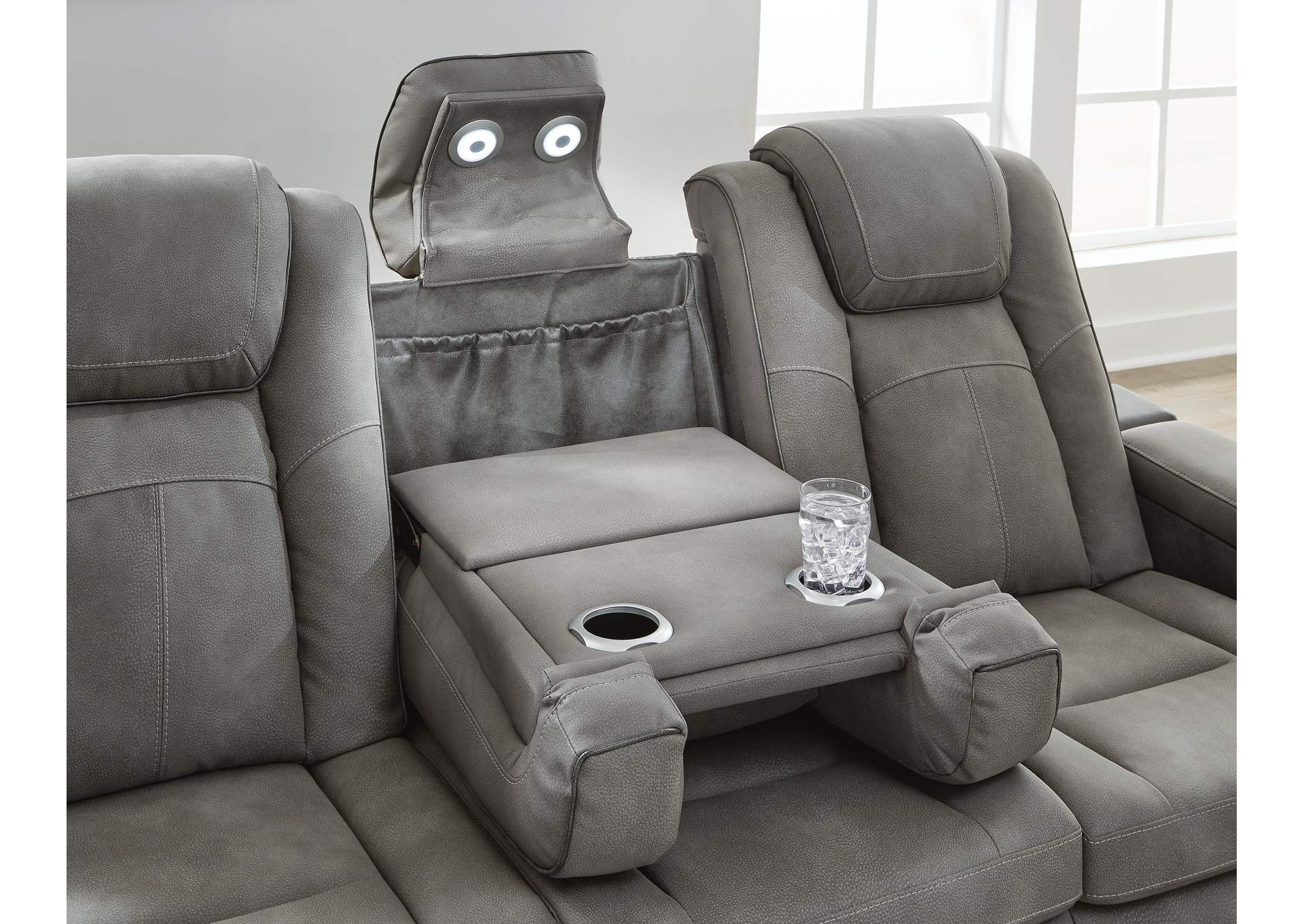 Next-Gen DuraPella Power Reclining Sofa detail