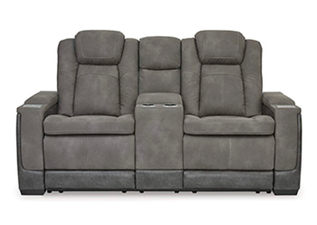 Next-Gen DuraPella Power Reclining Loveseat with Console front view