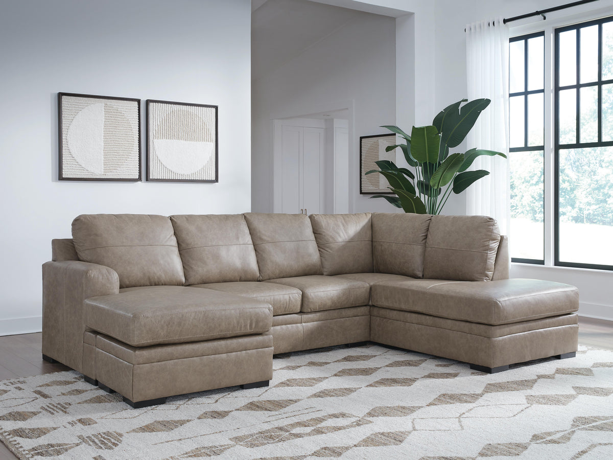 Amuleto sectional, 2-Piece Sectional with Chaise · Right-Facing Chaise · 124 × 86 × 40 in, view 2