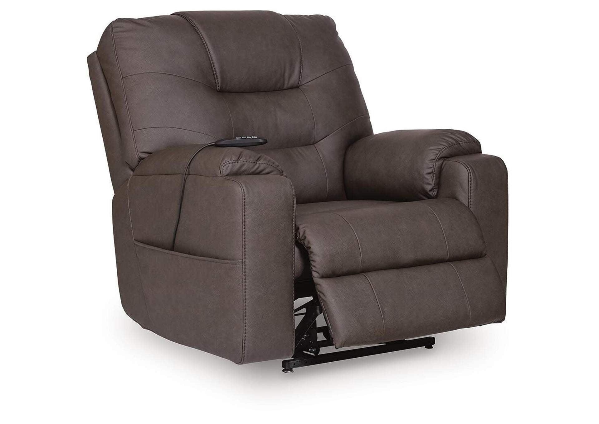 Belmone Pike Power Lift Recliner angled view