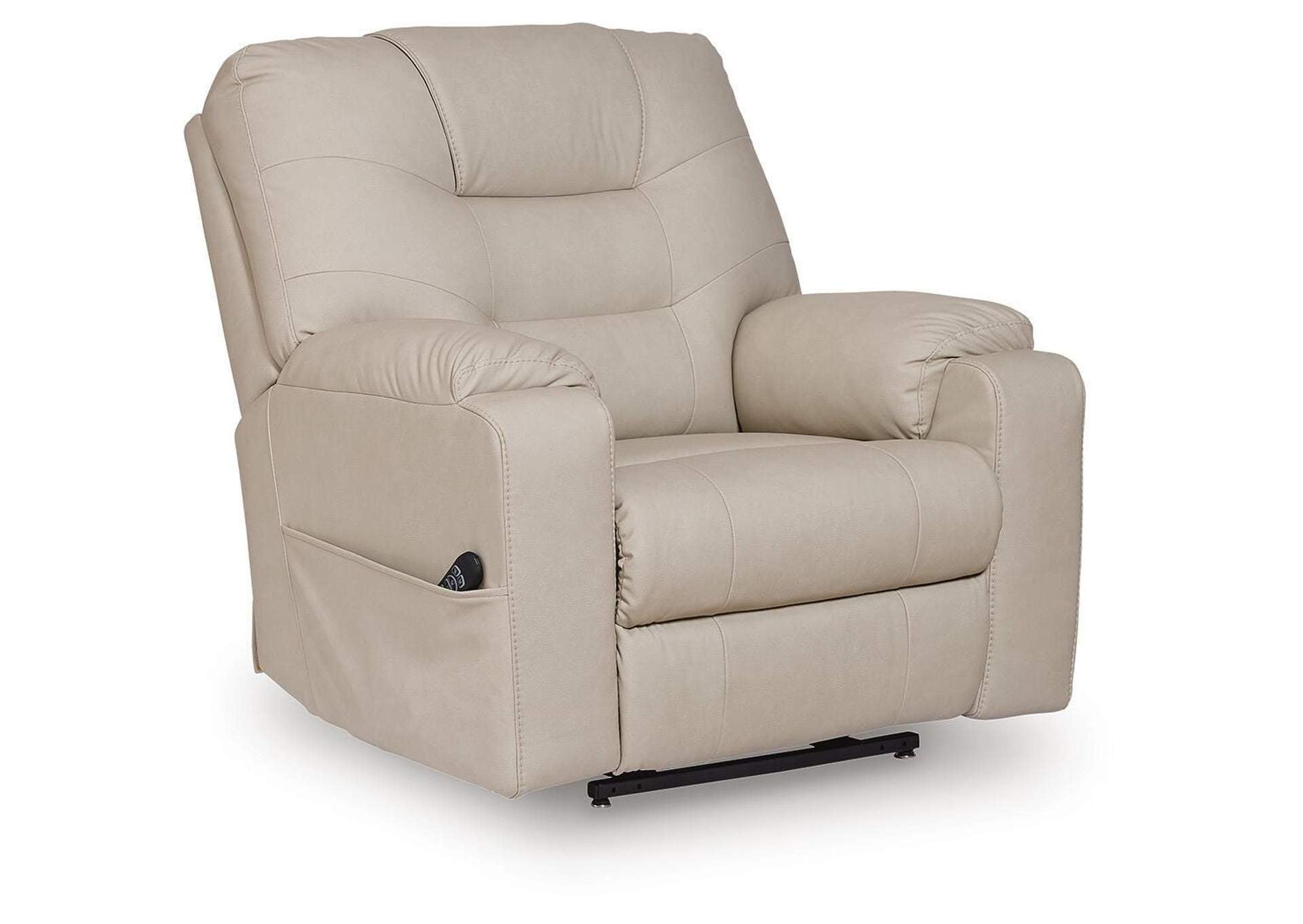 Belmone Pike Power Lift Recliner angled view
