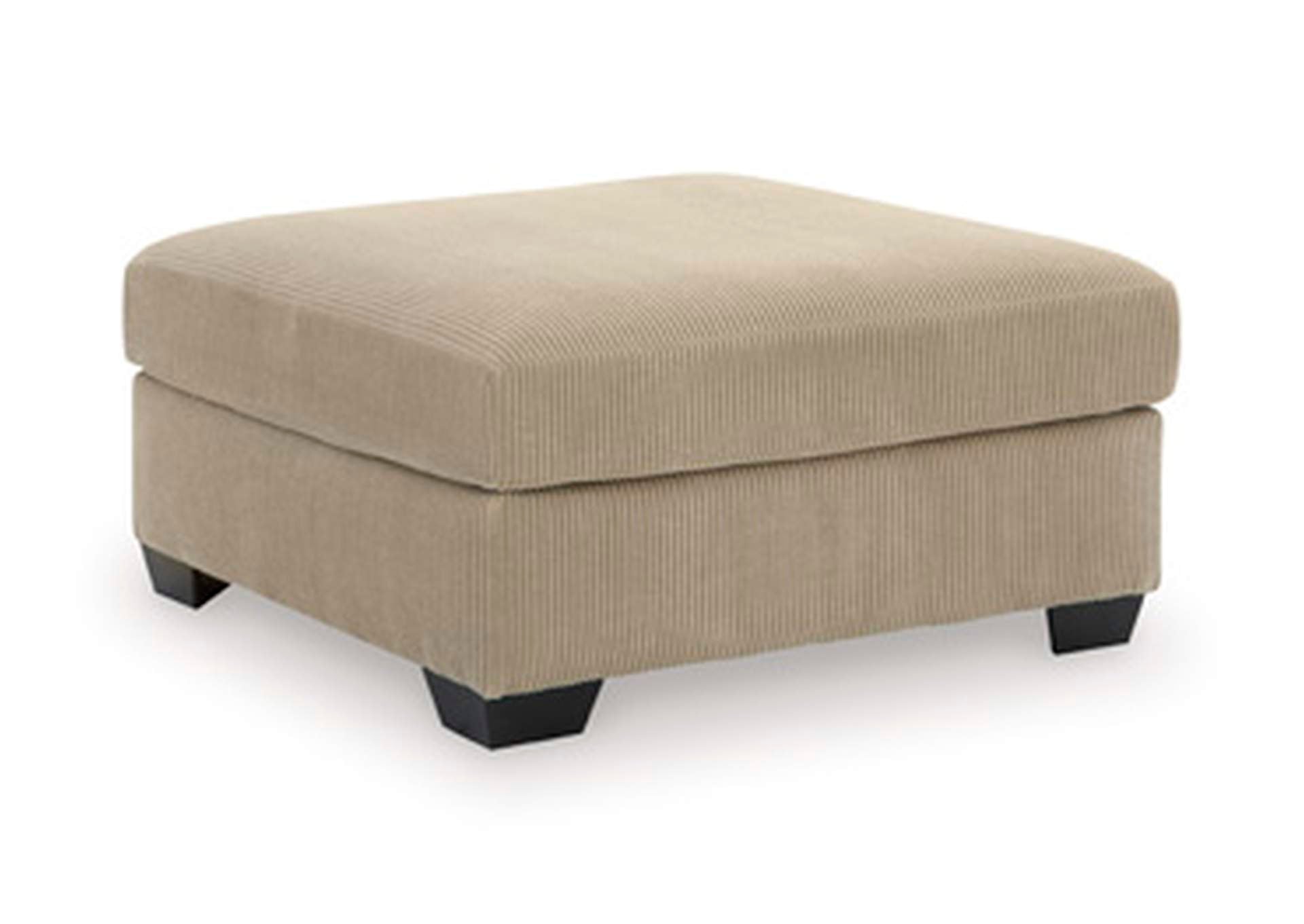 SimpleJoy Oversized Accent Ottoman angled view