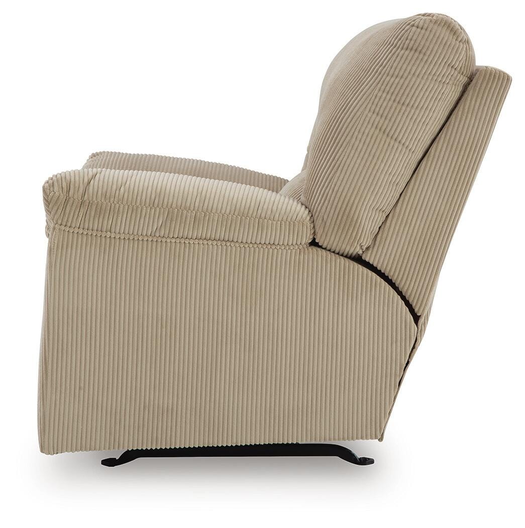 SimpleJoy Recliner in Sand, alternate side view