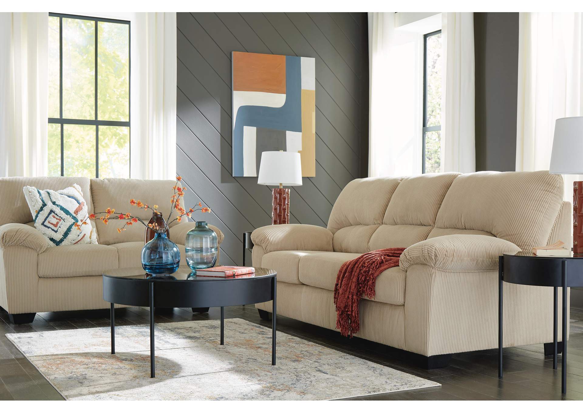 SimpleJoy Sofa and Loveseat