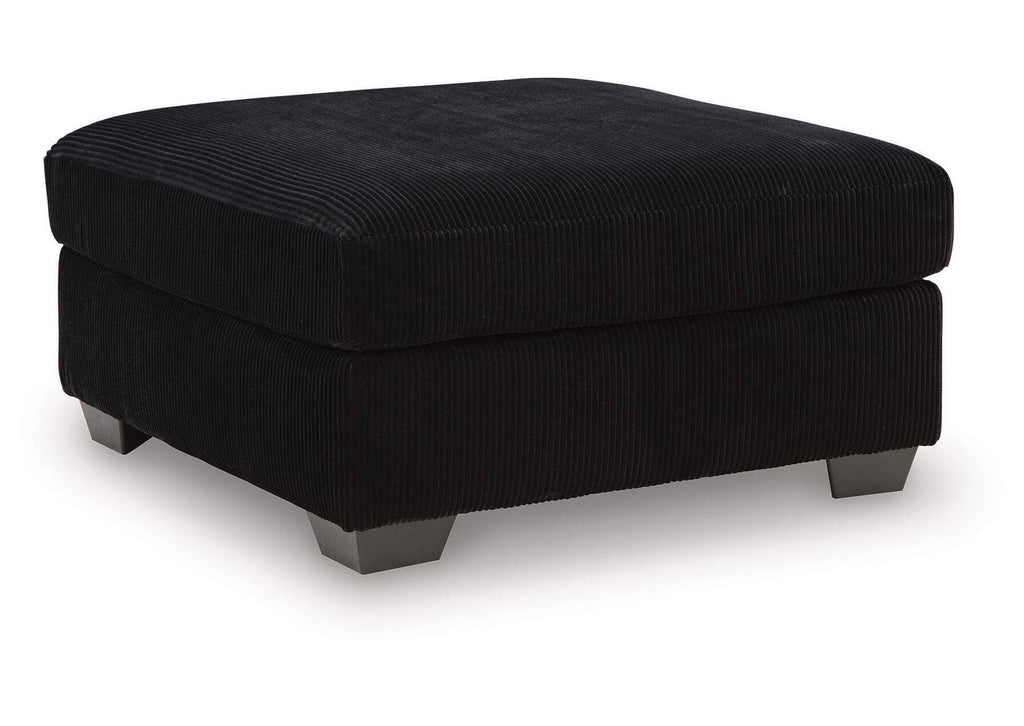 SimpleJoy Oversized Accent Ottoman angled view