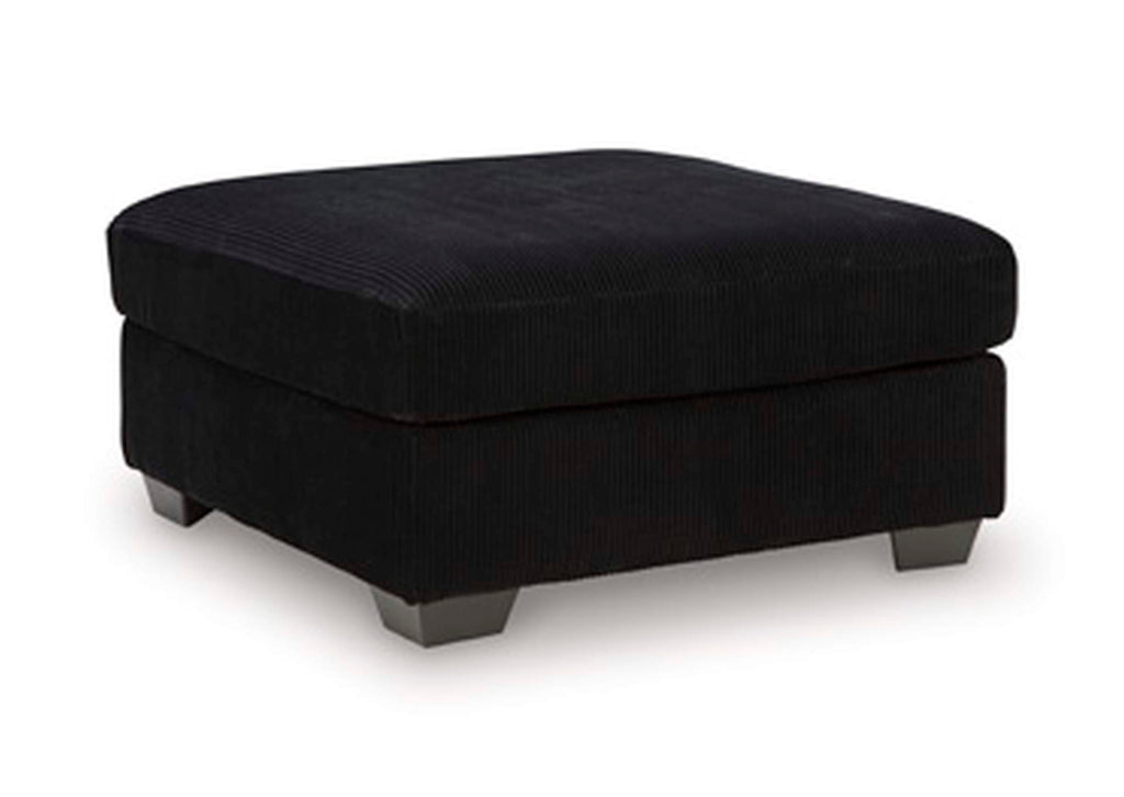 SimpleJoy Oversized Accent Ottoman angled view