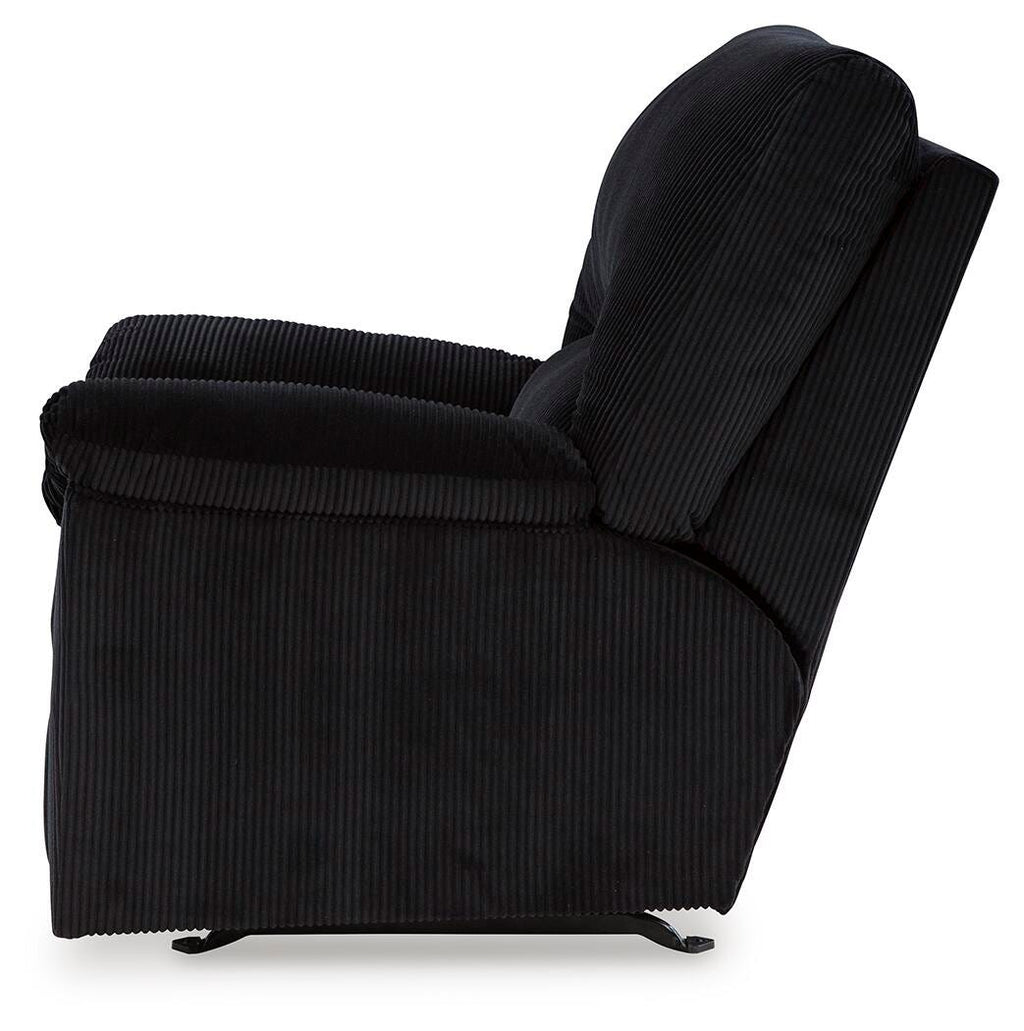SimpleJoy Recliner in Onyx, alternate side view