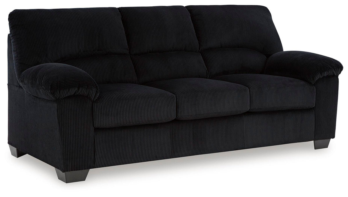 SimpleJoy Sofa in Onyx, angle view