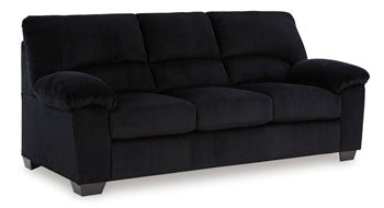 SimpleJoy Sofa in Onyx, angle view