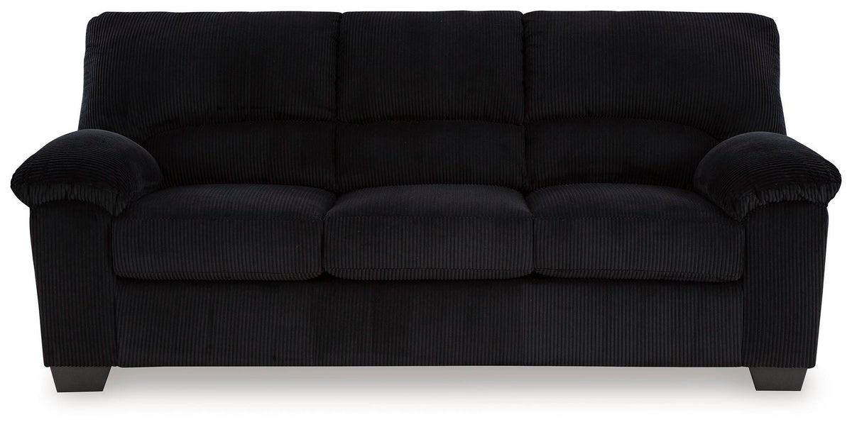 SimpleJoy Sofa in Onyx, front view