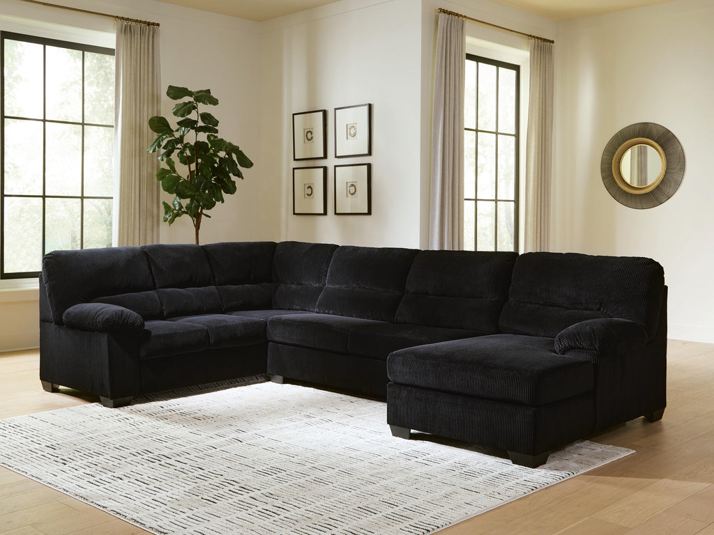 SimpleJoy sectional, 3-Piece Sectional with Chaise · Right-Facing Chaise · 91 × 145 × 40 in, view 2