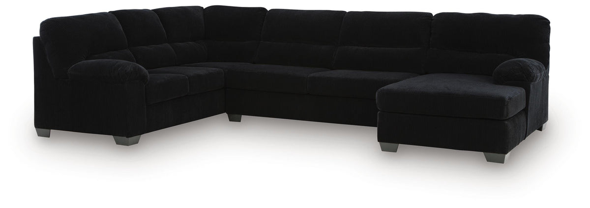 SimpleJoy sectional, 3-Piece Sectional with Chaise · Right-Facing Chaise · 91 × 145 × 40 in, view 1