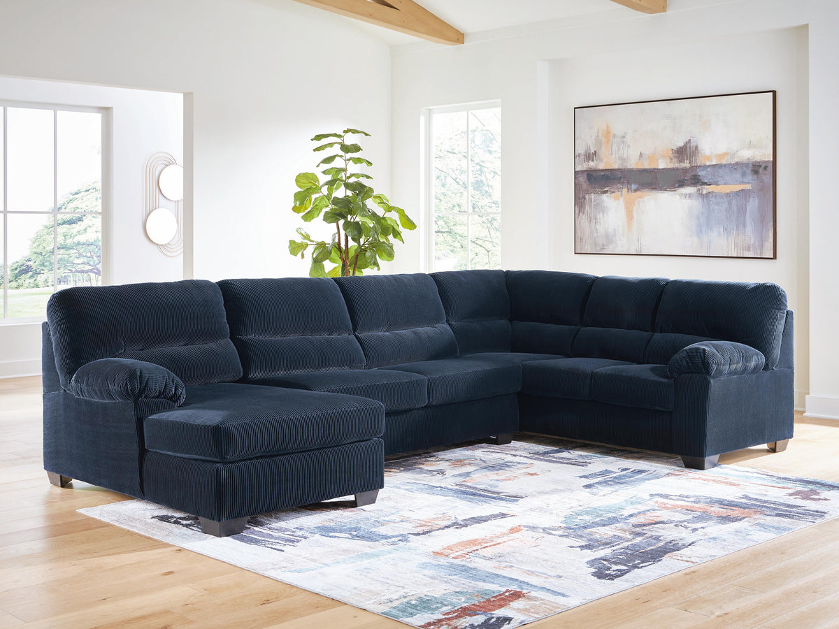 SimpleJoy sectional, 3-Piece Sectional with Chaise · Left-Facing Chaise · 145 × 91 × 40 in, view 2