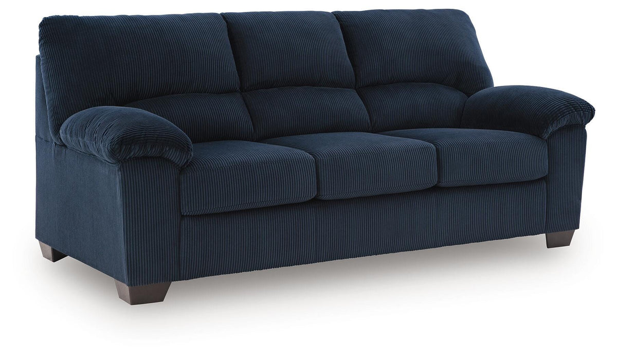 SimpleJoy Sofa in Navy, angle view