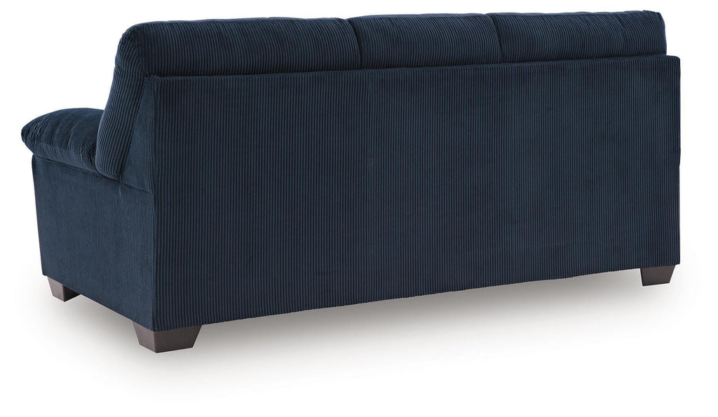SimpleJoy Sofa in Navy, back view