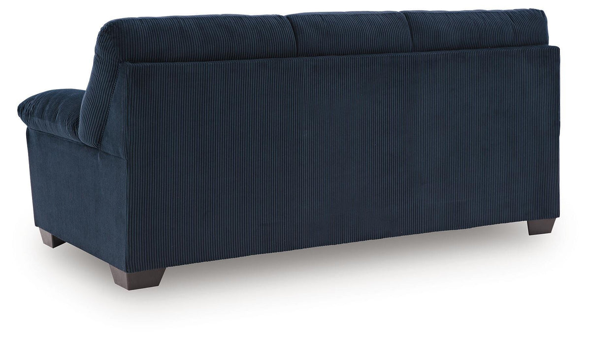 SimpleJoy Sofa in Navy, back view