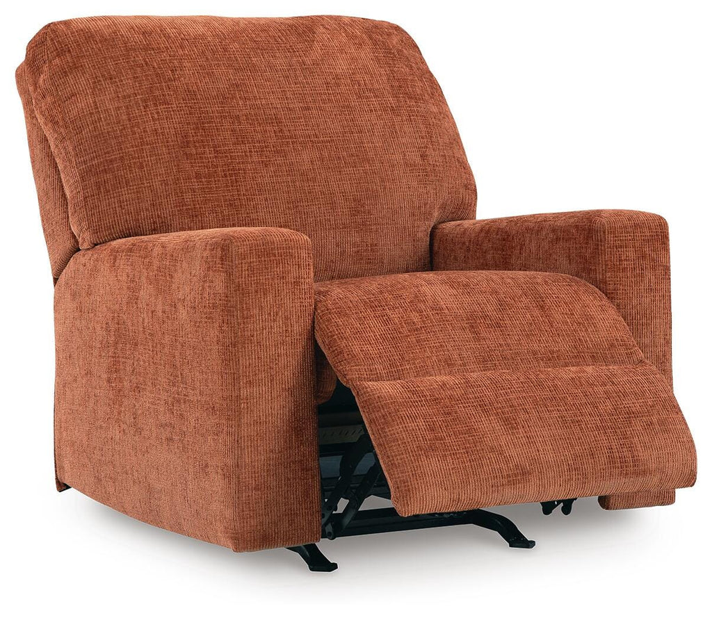 Aviemore Recliner in Spice, open view