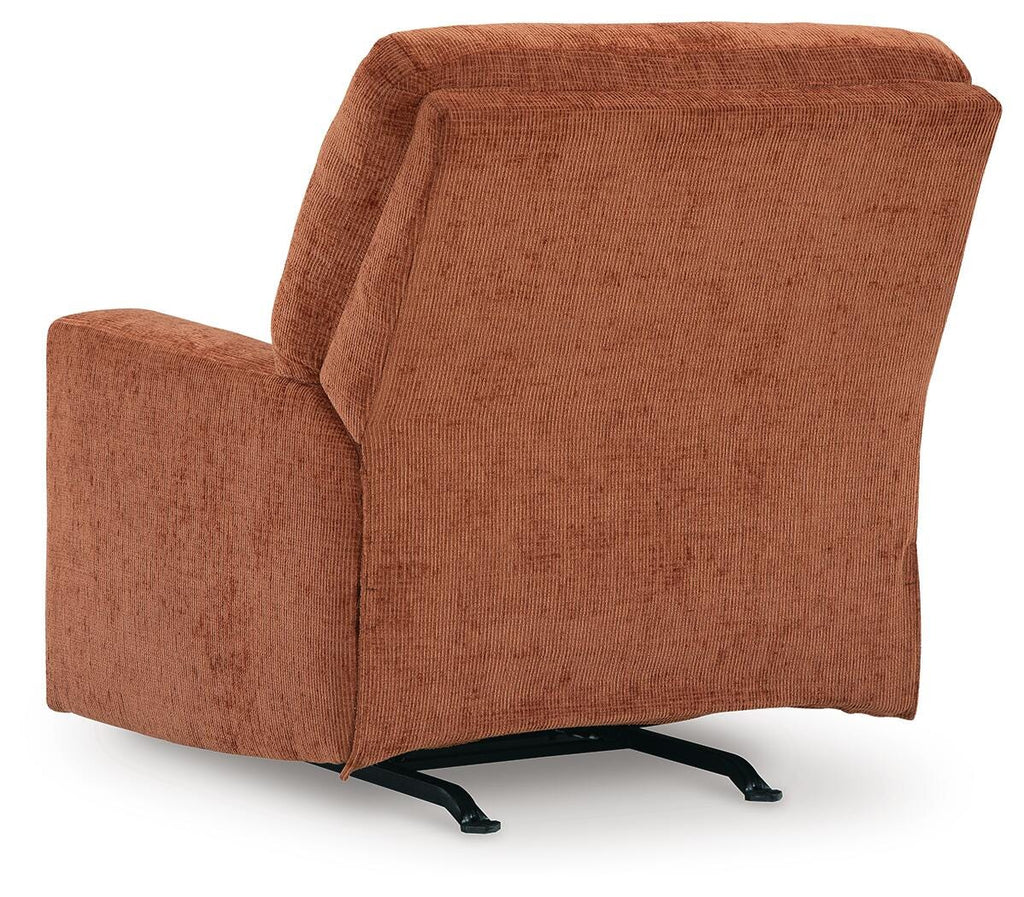 Aviemore Recliner in Spice, back view
