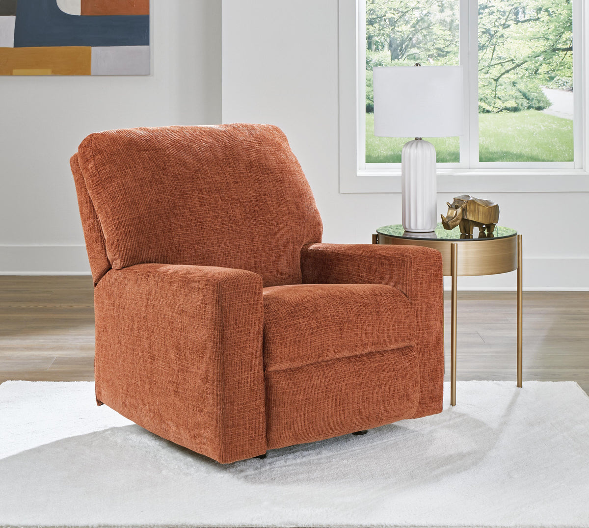 Aviemore Recliner in Spice, closed view