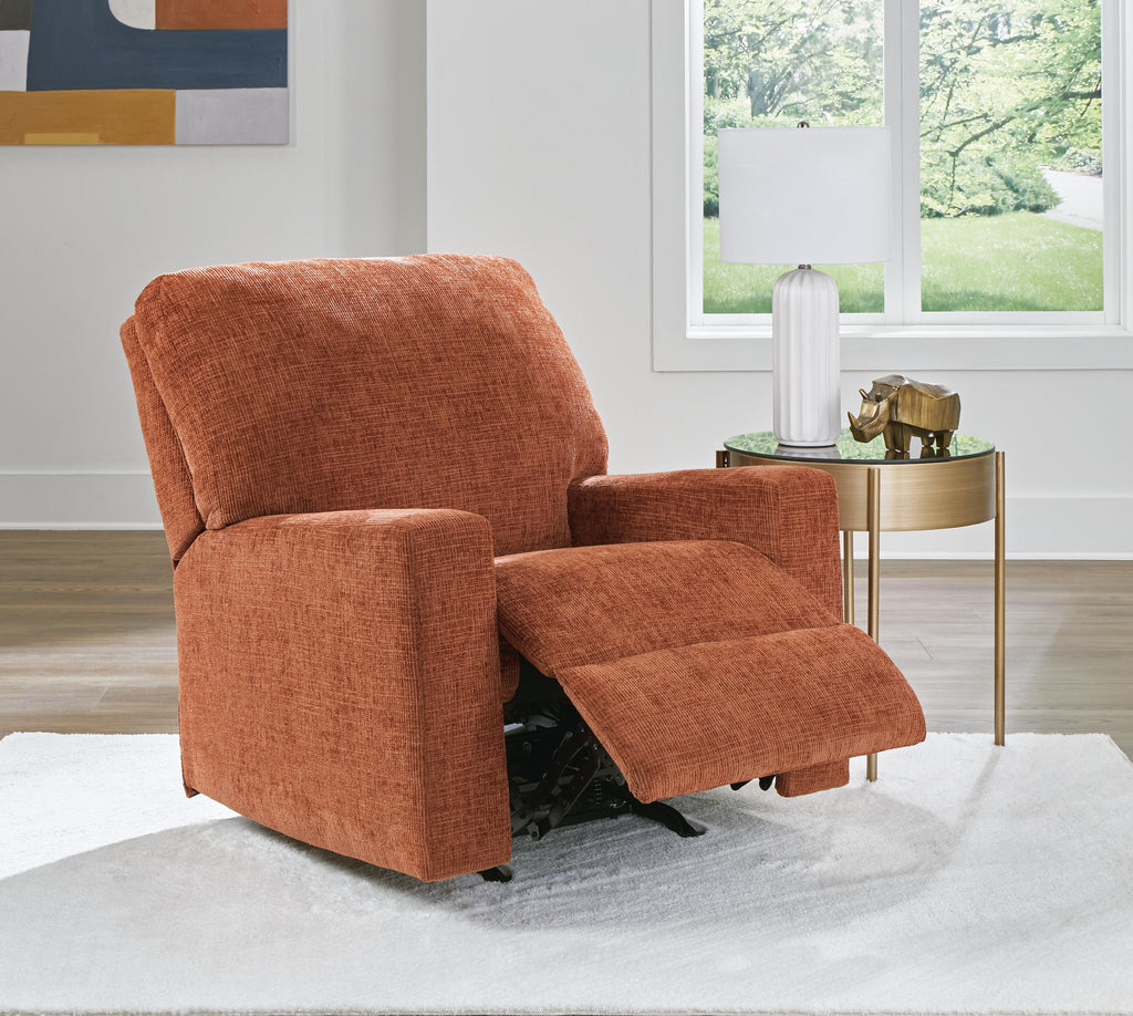 Aviemore Recliner in Spice, open view