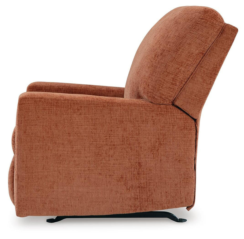 Aviemore Recliner in Spice, alternate side view