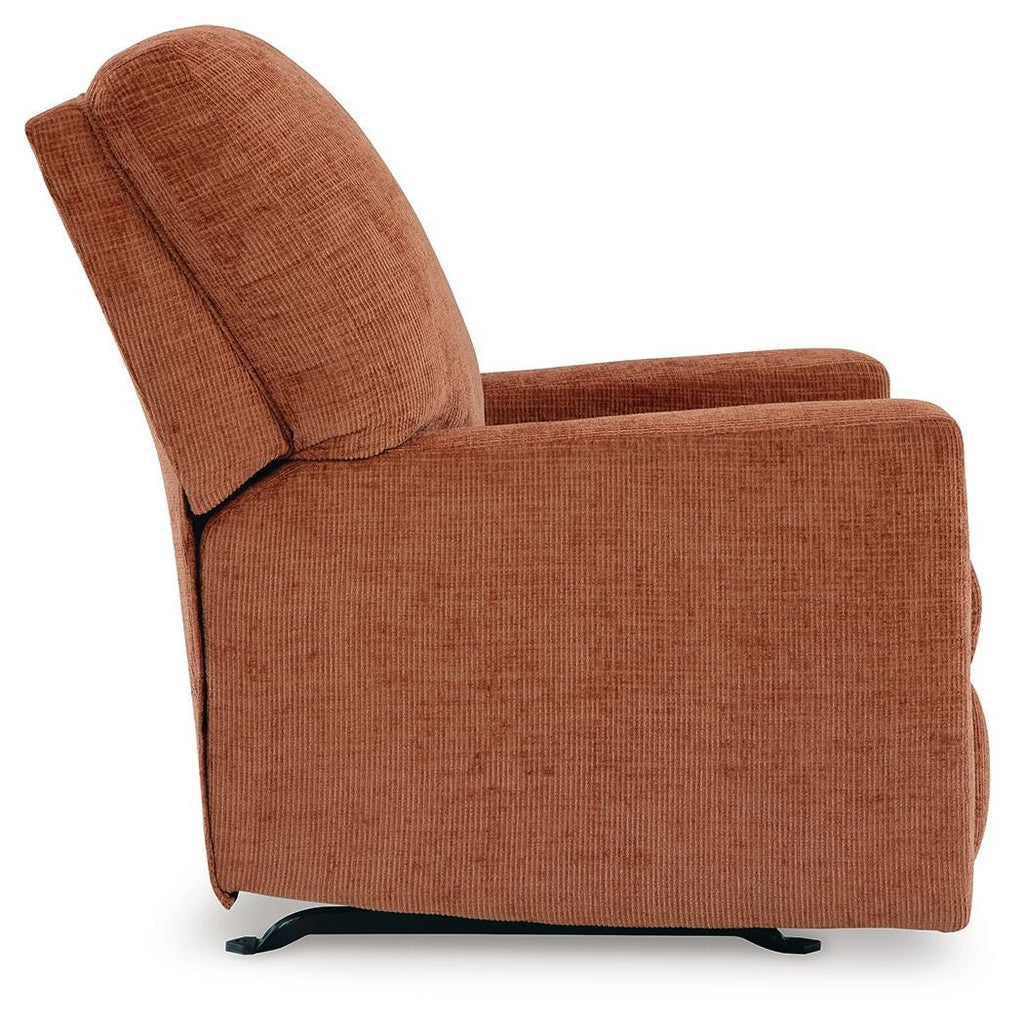 Aviemore Recliner in Spice, side view