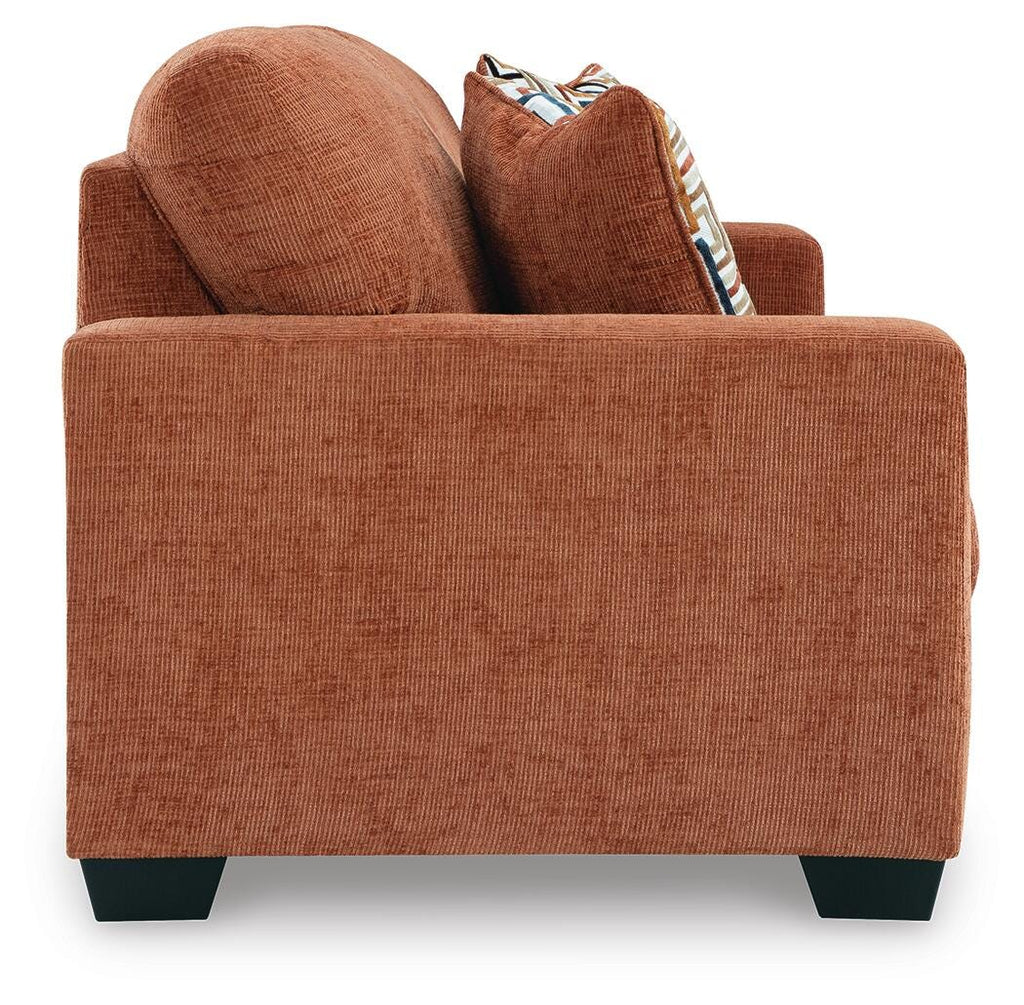 Aviemore Sofa in Spice, side view