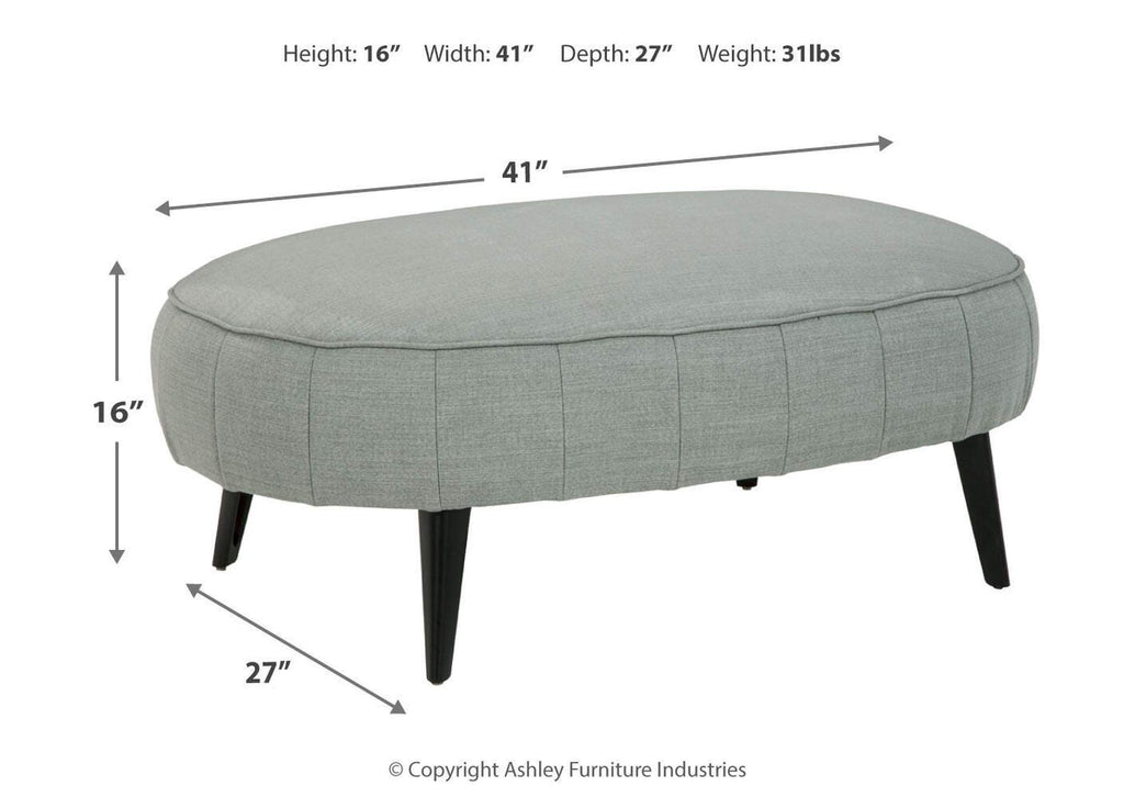 Hollyann Oversized Accent Ottoman dimensions