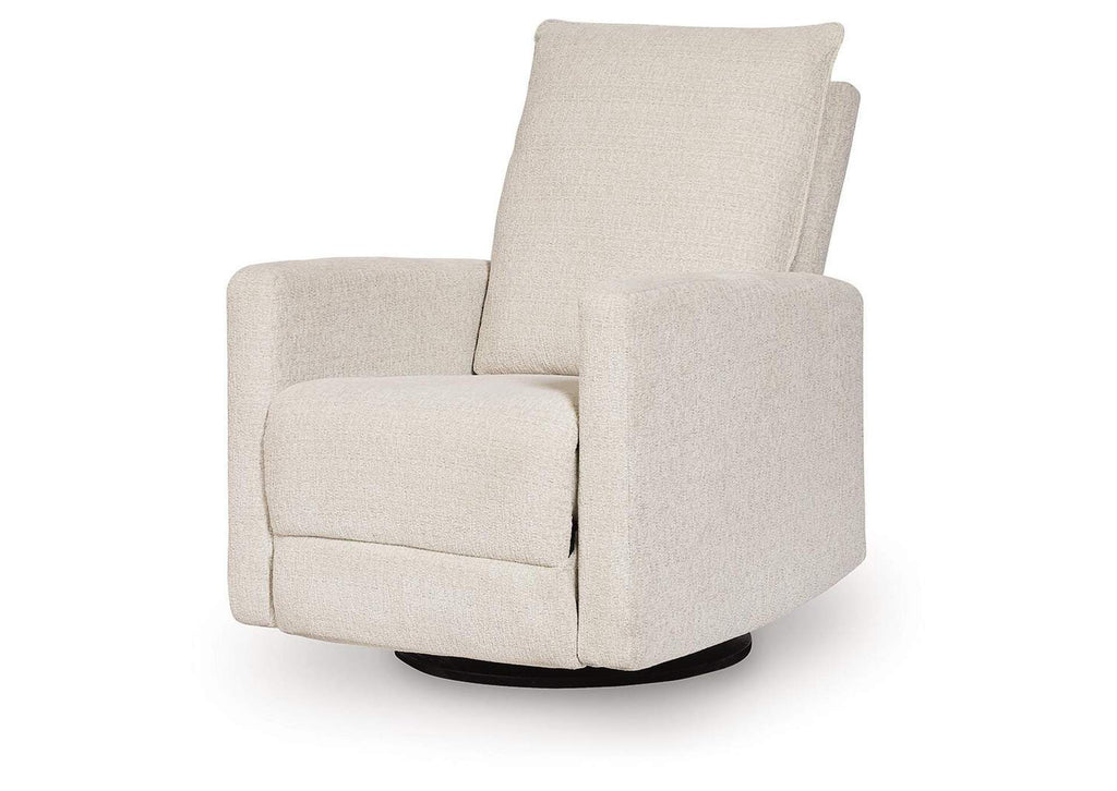 Oaklynn-Manor Swivel Glider Recliner angled view