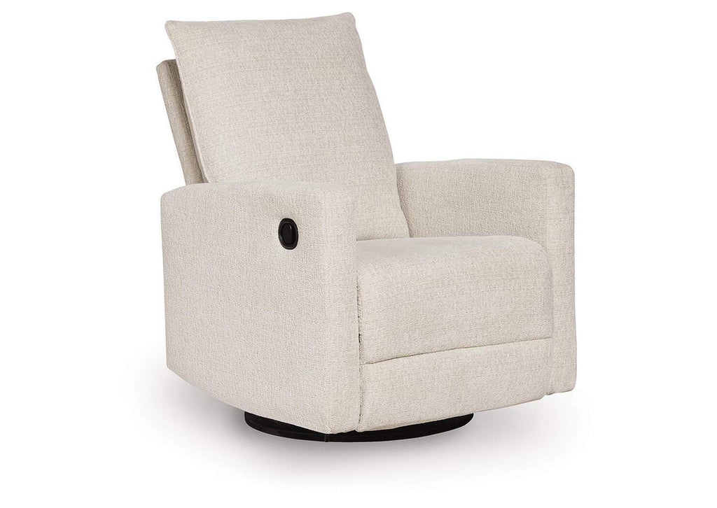 Oaklynn-Manor Swivel Glider Recliner angled view