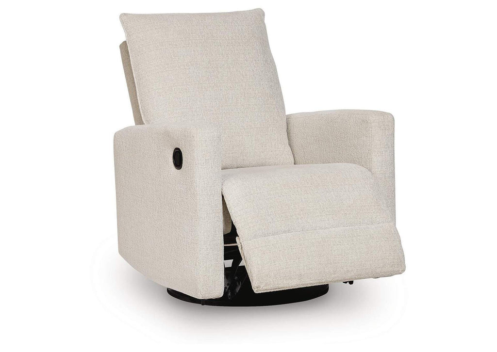 Oaklynn-Manor Swivel Glider Recliner angled view