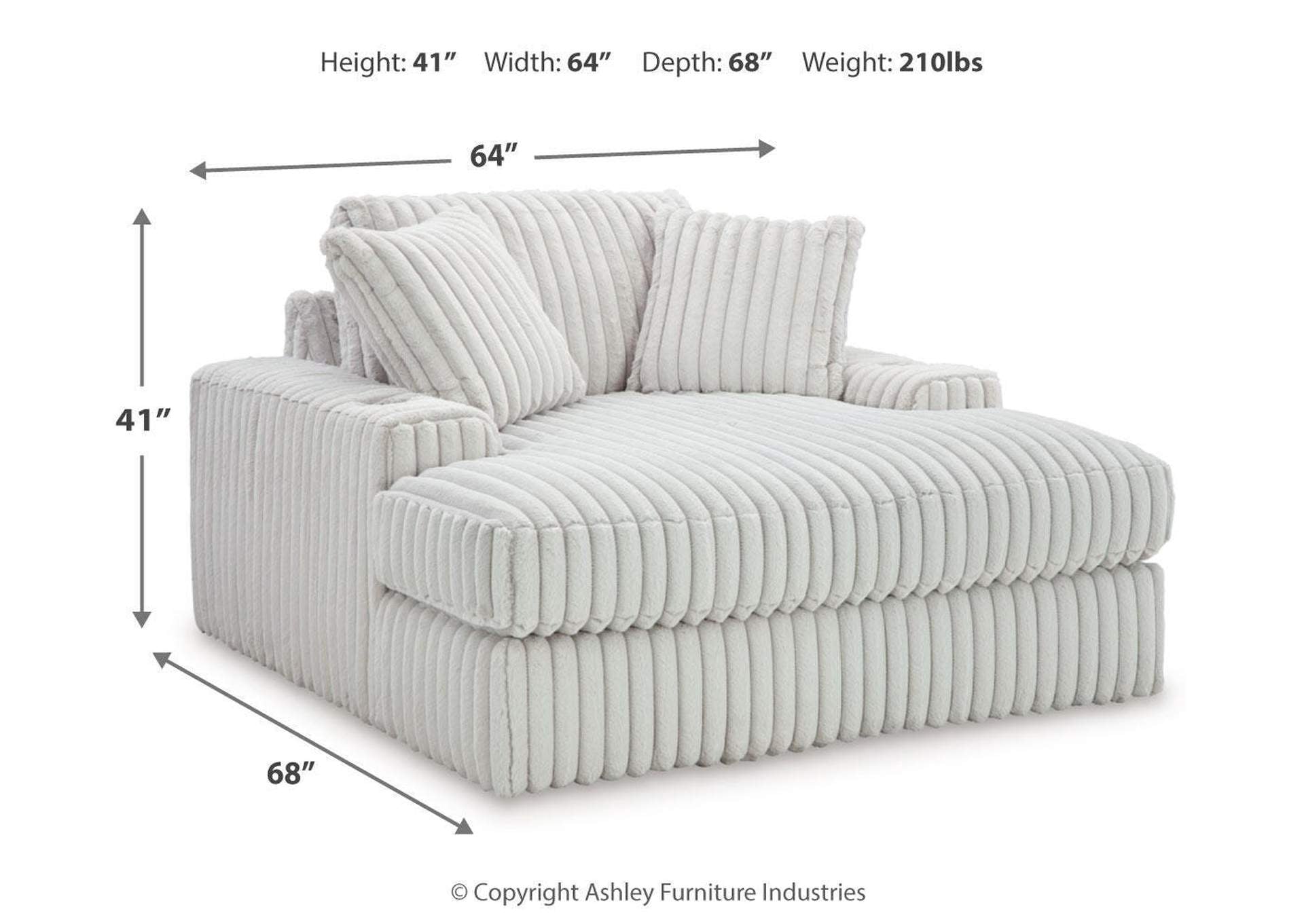 Stupendous Oversized Chaise dimensions