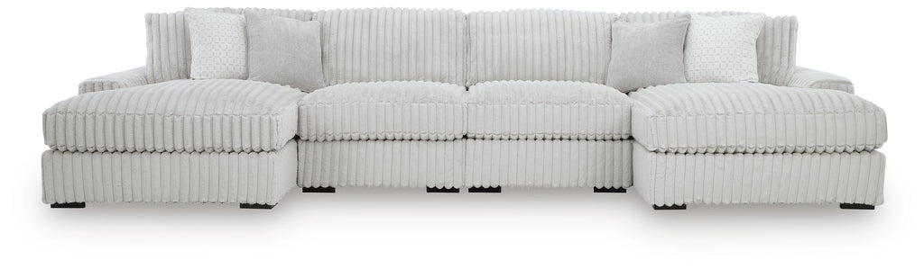 Stupendous sectional, 4-Piece Sectional with Double Chaise · Left-Facing Chaise · 182 × 67 × 41 in, view 1