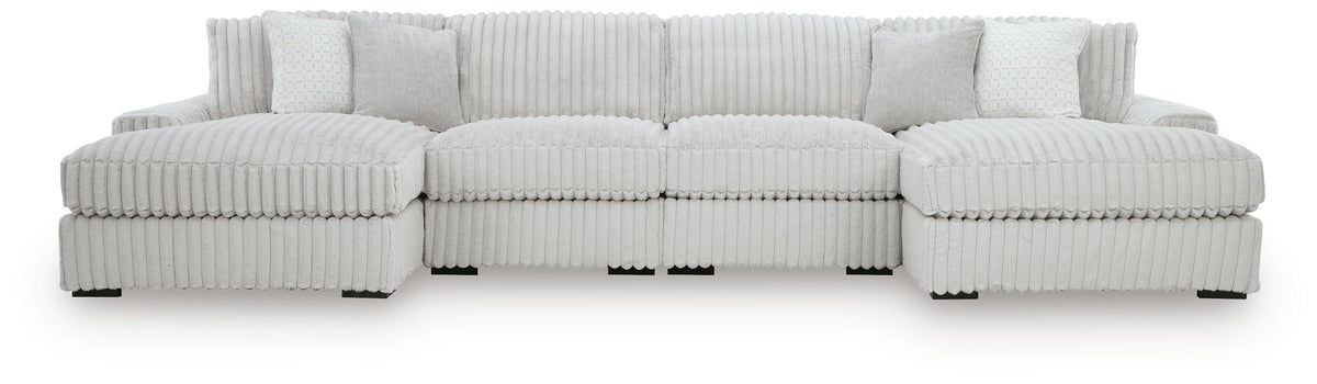Stupendous sectional, 4-Piece Sectional with Double Chaise · Left-Facing Chaise · 182 × 67 × 41 in, view 1