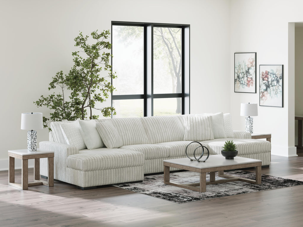 Stupendous sectional, 4-Piece Sectional with Double Chaise · Left-Facing Chaise · 182 × 67 × 41 in, view 3