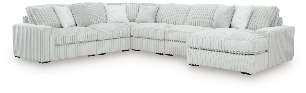 Stupendous sectional, 6-Piece Sectional with Chaise · Right-Facing Chaise · 134 × 174 × 41 in, view 1