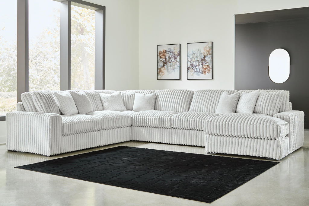 Stupendous sectional, 6-Piece Sectional with Chaise · Right-Facing Chaise · 134 × 174 × 41 in, view 2