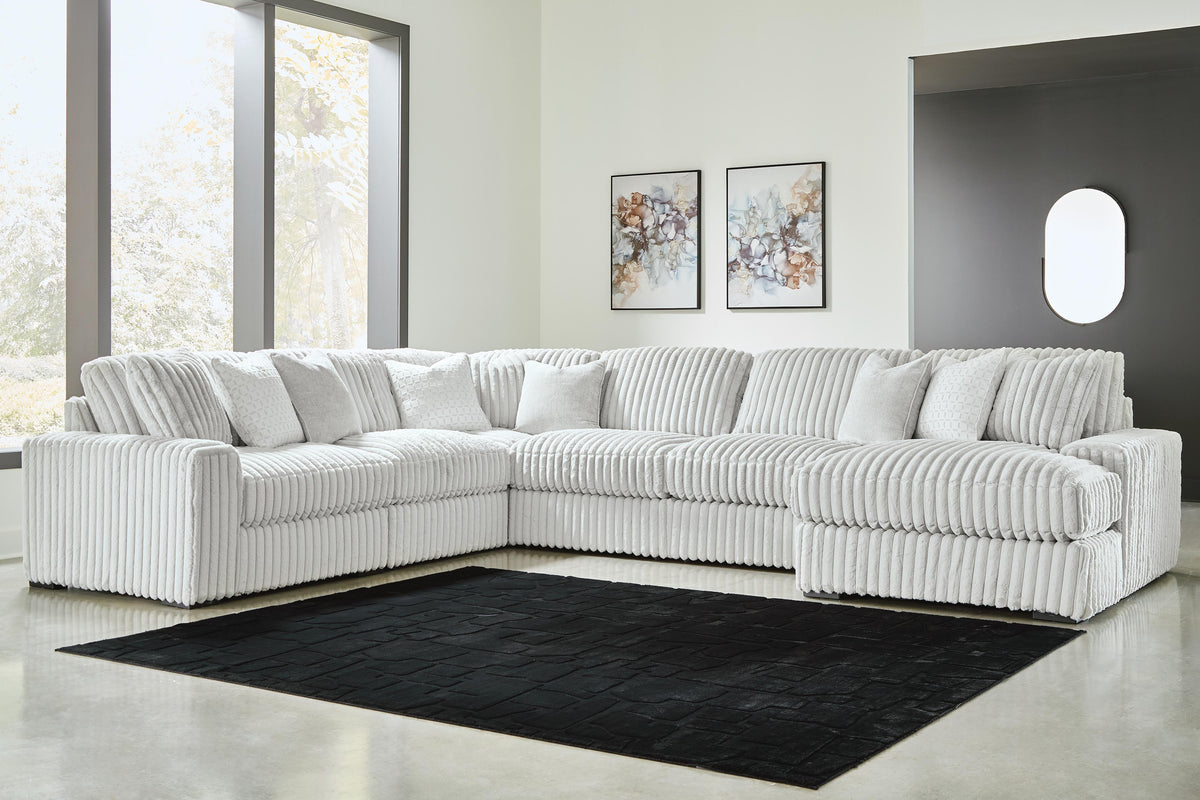 Stupendous sectional, 6-Piece Sectional with Chaise · Right-Facing Chaise · 134 × 174 × 41 in, view 2