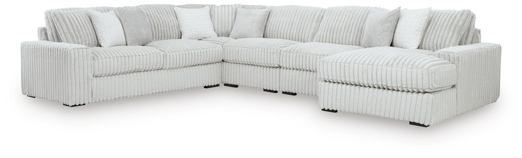 Stupendous sectional, 5-Piece Sectional with Chaise · Right-Facing Chaise · 133 × 174 × 41 in, view 1