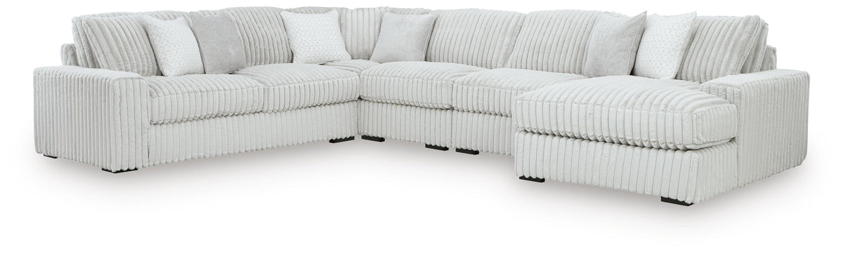 Stupendous sectional, 5-Piece Sectional with Chaise · Right-Facing Chaise · 133 × 174 × 41 in, view 1