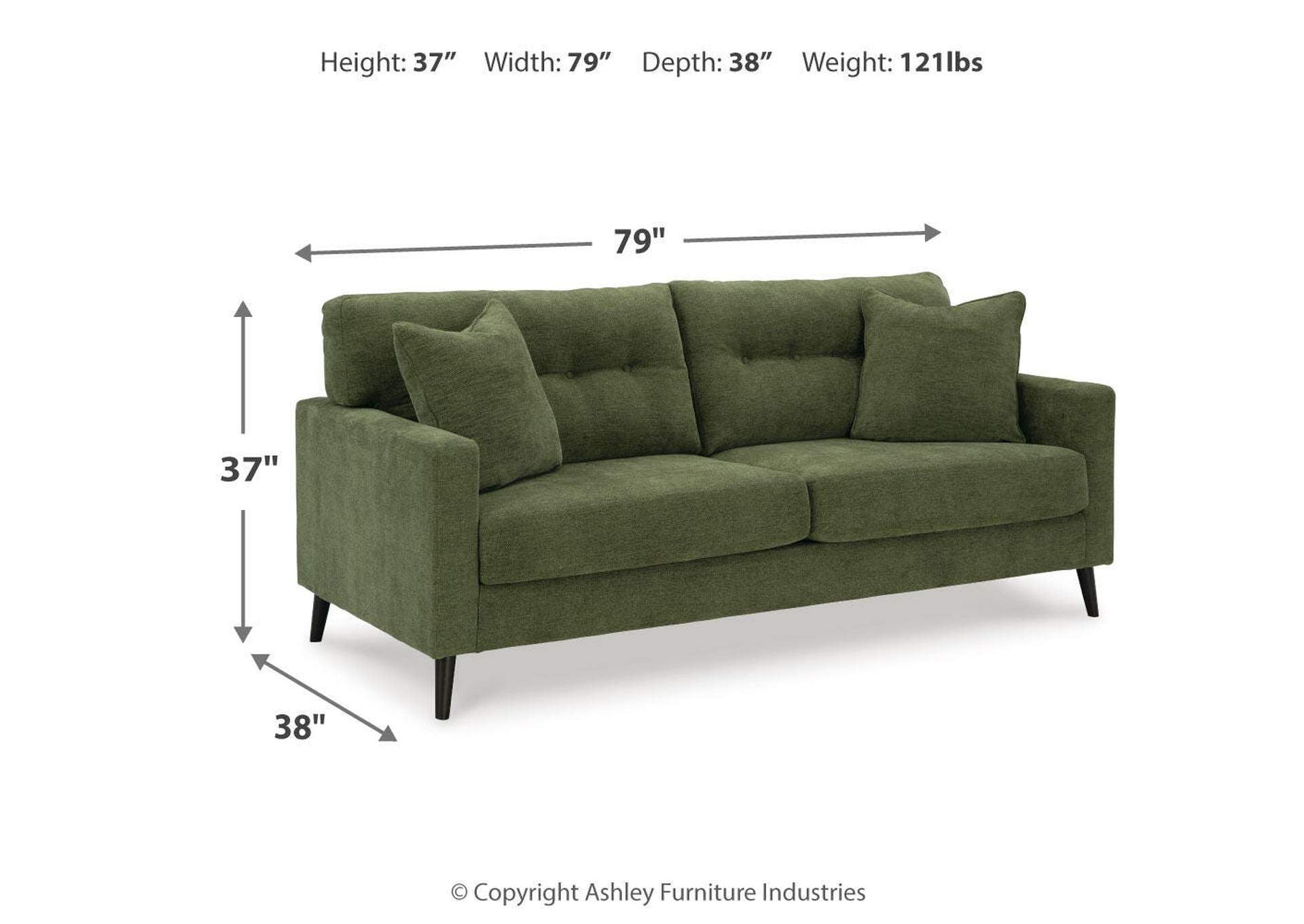 Bixler Sofa dimensions