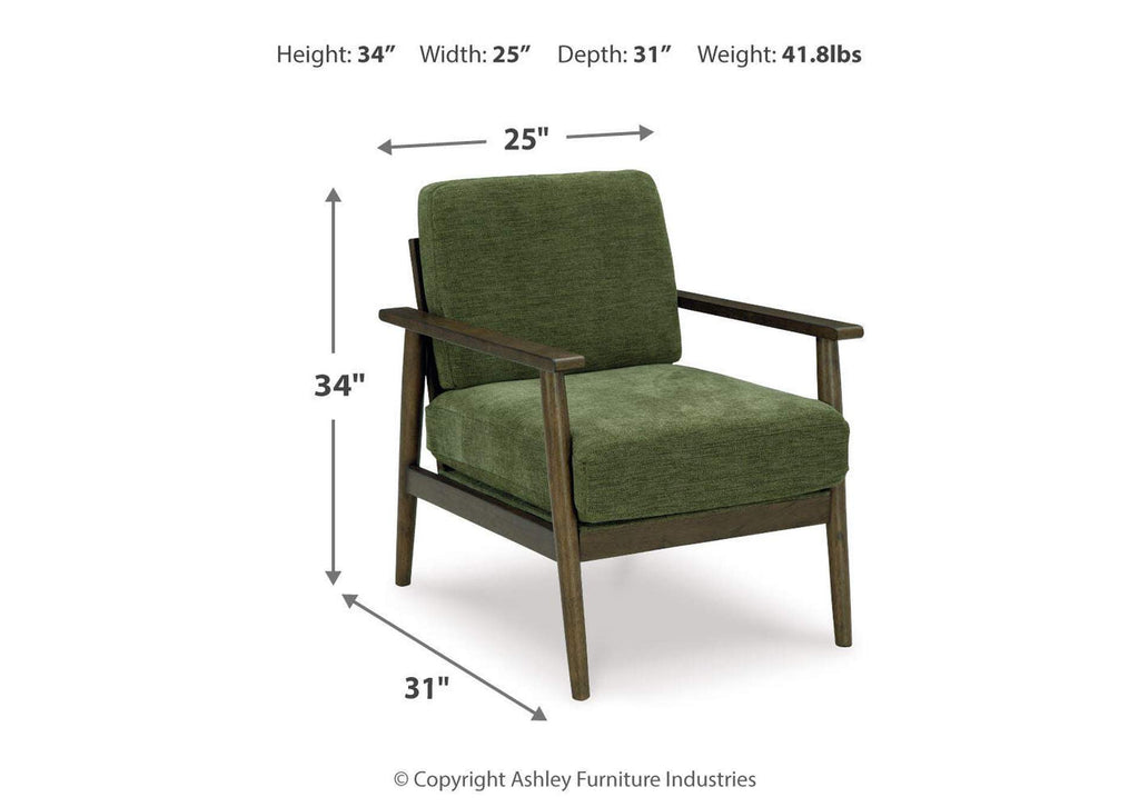 Bixler Showood Accent Chair dimensions
