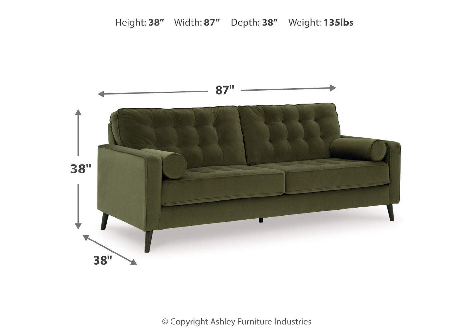 Reveon Lakes Sofa dimensions
