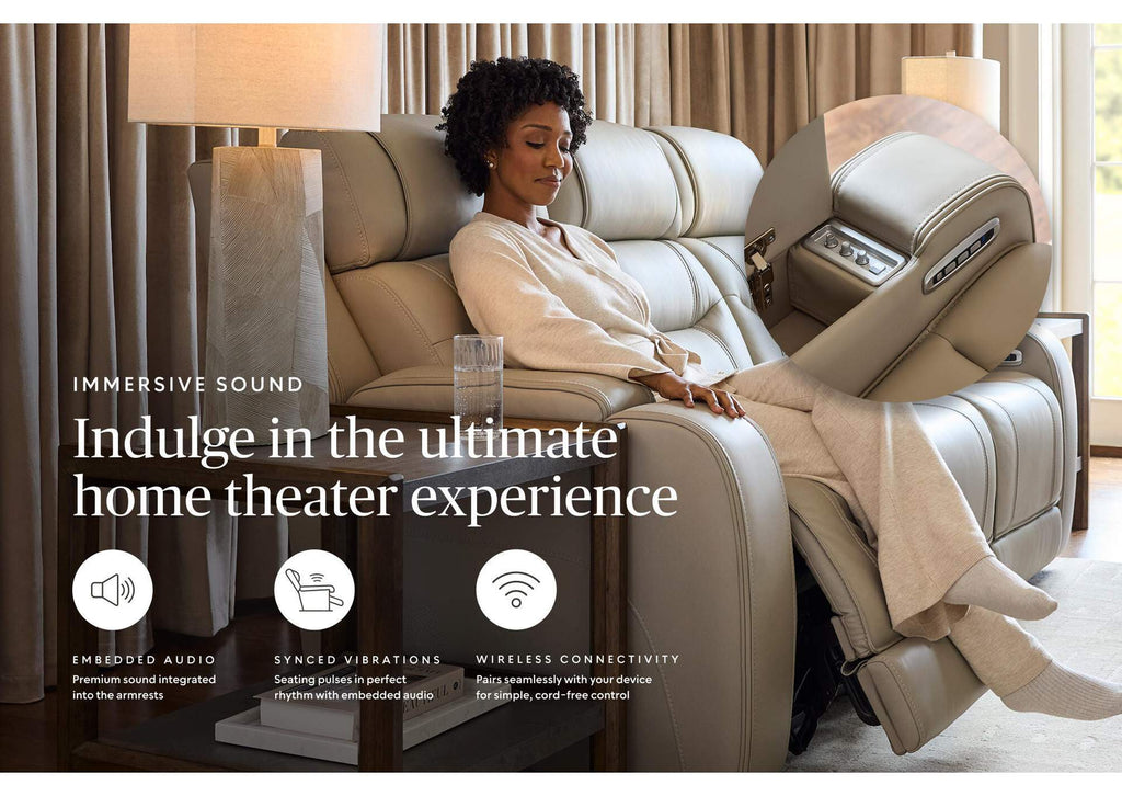 Dreamer Leather Dual Power Reclining Sofa and Loveseat Set
