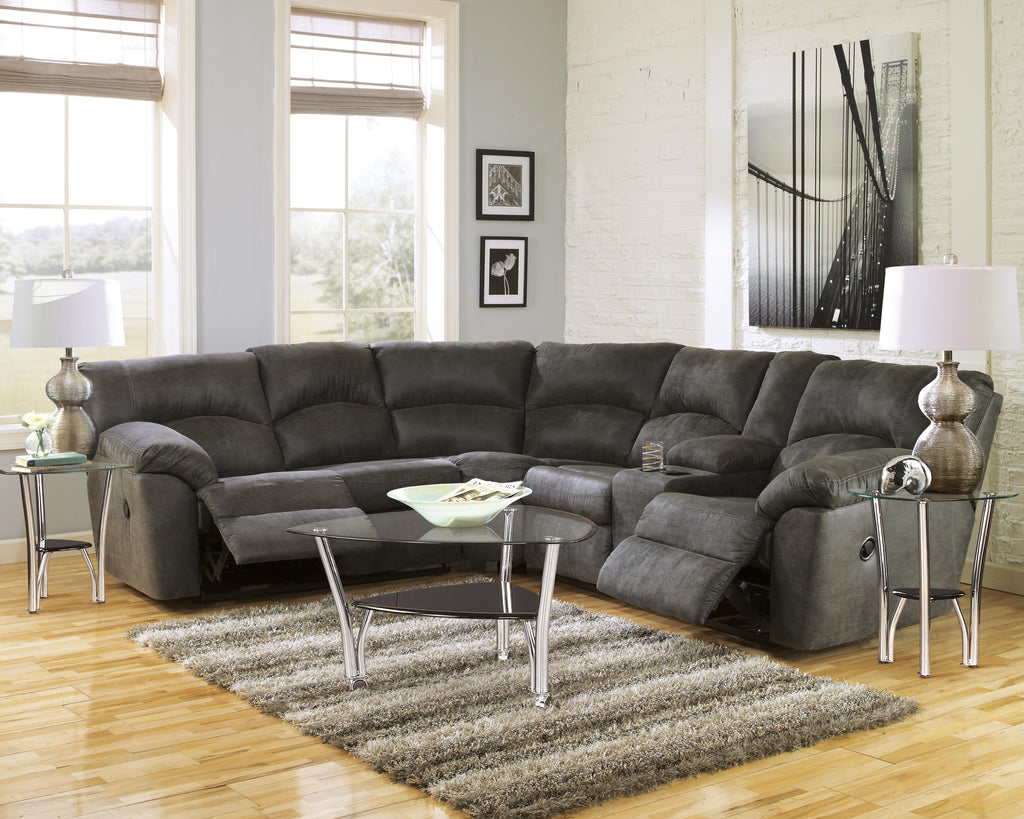 Tambo sectional, 2-Piece Reclining Sectional · 117 × 104 × 38 in, view 3