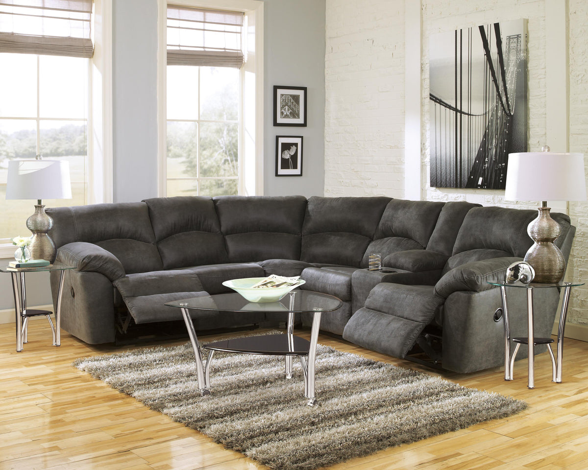 Tambo sectional, 2-Piece Reclining Sectional · 117 × 104 × 38 in, view 3