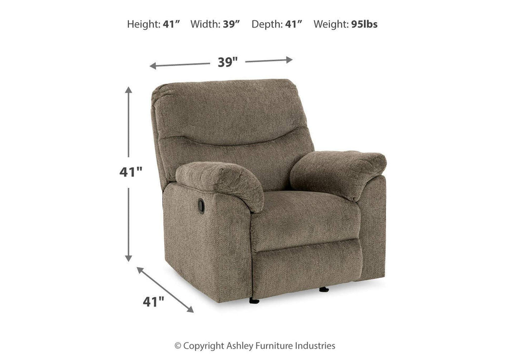 Alphons Recliner dimensions