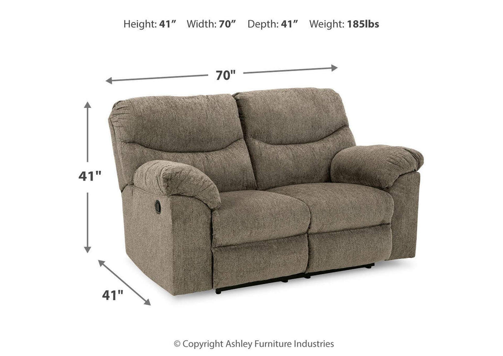Alphons Sofa, Loveseat and Recliner dimensions